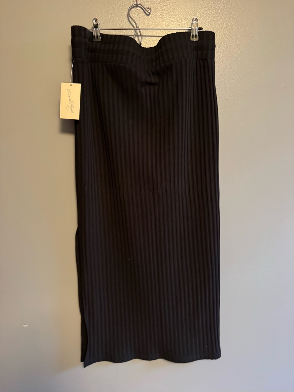 Universal Thread Ribbed Drawstring Midi Skirt - Picture 3 of 6